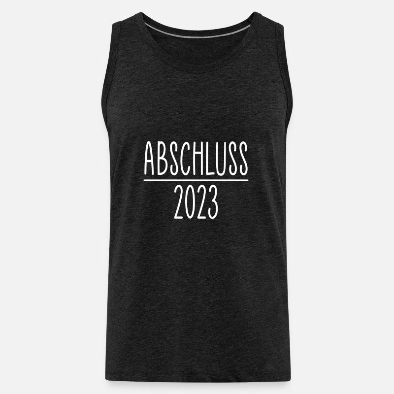 Abschluss 2023 Geschenkidee Geschenk - Männer Premium Bio Tank Top - Anthrazit