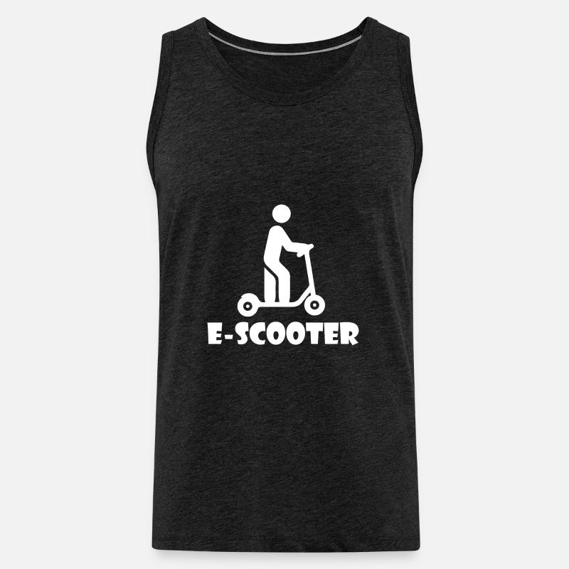 E-Scooter Roller Scooter - Männer Premium Bio Tank Top - Anthrazit