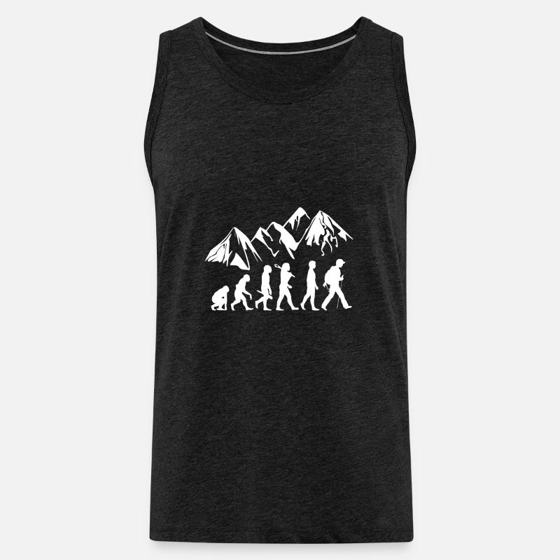 Wandern Evolution - Männer Premium Bio Tank Top - Anthrazit
