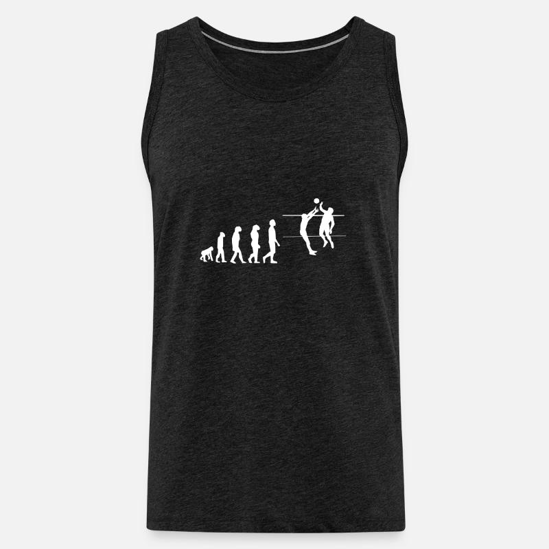 Volleyball Evolution - Männer Premium Bio Tank Top - Anthrazit