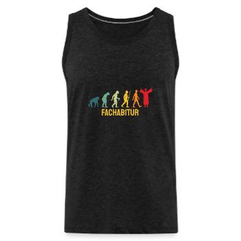 Fachabi Für dieses Shirt Musste Ich Lange Lernen - Männer Premium Bio Tank Top - Anthrazit - Vorne - AI Model Male 185 dark (185cm)