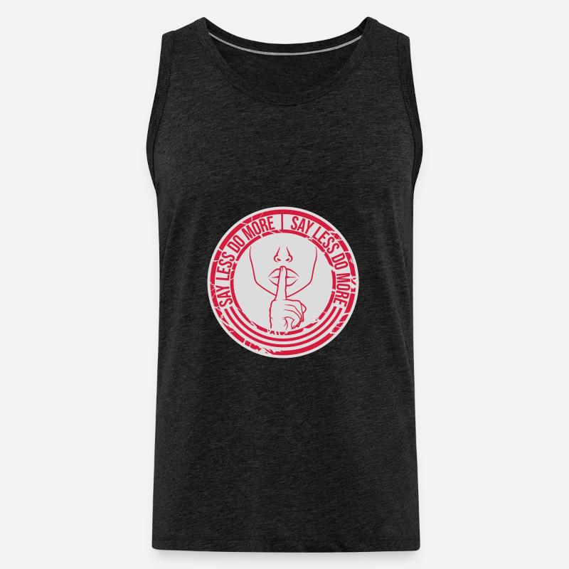 say less do more - Männer Premium Bio Tank Top - Anthrazit