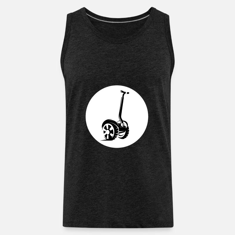 E-Scooter E-Roller Scooter - Men's Premium Organic Tank Top - charcoal grey