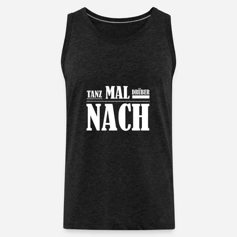 Dancing Dance Music - Männer Premium Bio Tank Top - Anthrazit