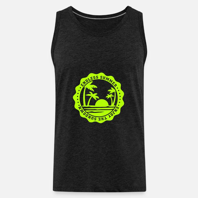 endless summer - Männer Premium Bio Tank Top - Anthrazit