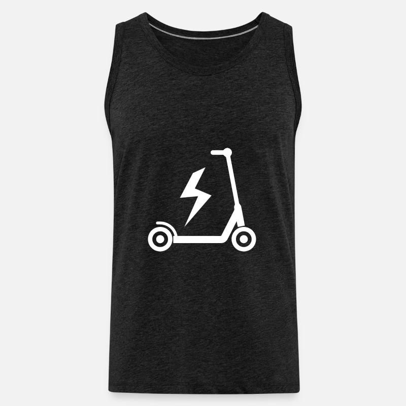 E-Scooter E-Roller Scooter - Männer Premium Bio Tank Top - Anthrazit