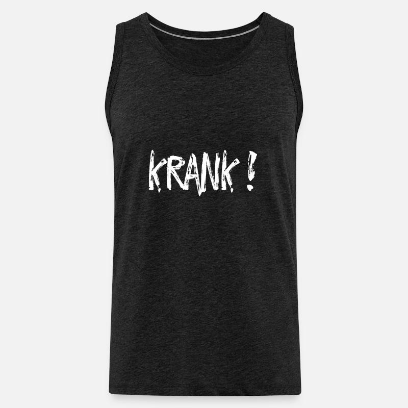 KRANK - Männer Premium Bio Tank Top - Anthrazit