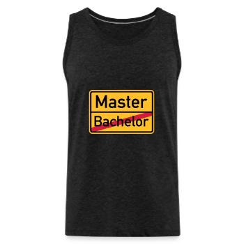 Master - Männer Premium Bio Tank Top - Anthrazit - Vorne - Alexander (188cm)