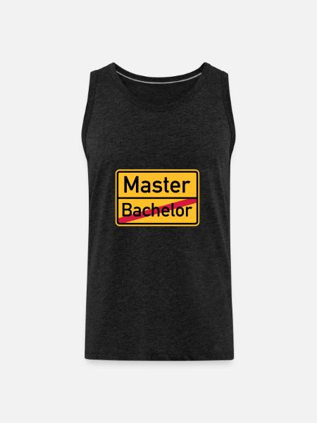 Master - Männer Premium Bio Tank Top - Anthrazit