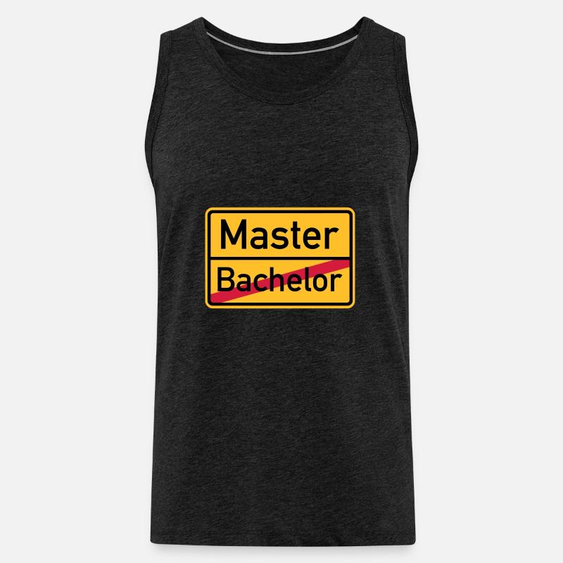 Master - Männer Premium Bio Tank Top - Anthrazit