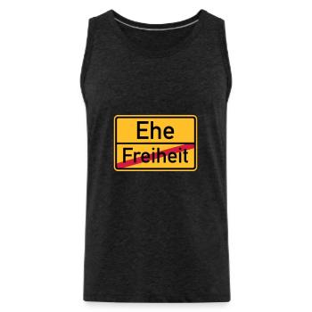 Ehe - Männer Premium Bio Tank Top - Anthrazit - Vorne - AI Model Male 185 dark (185cm)