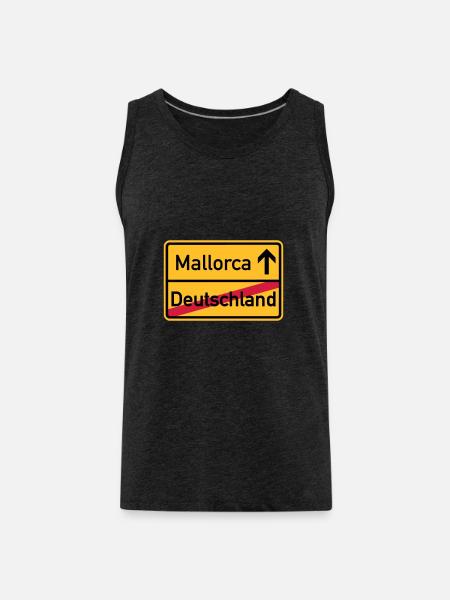 Mallorca - Männer Premium Bio Tank Top - Anthrazit