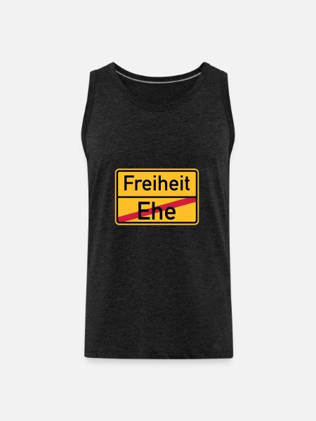 Scheidung - Männer Premium Bio Tank Top - Anthrazit