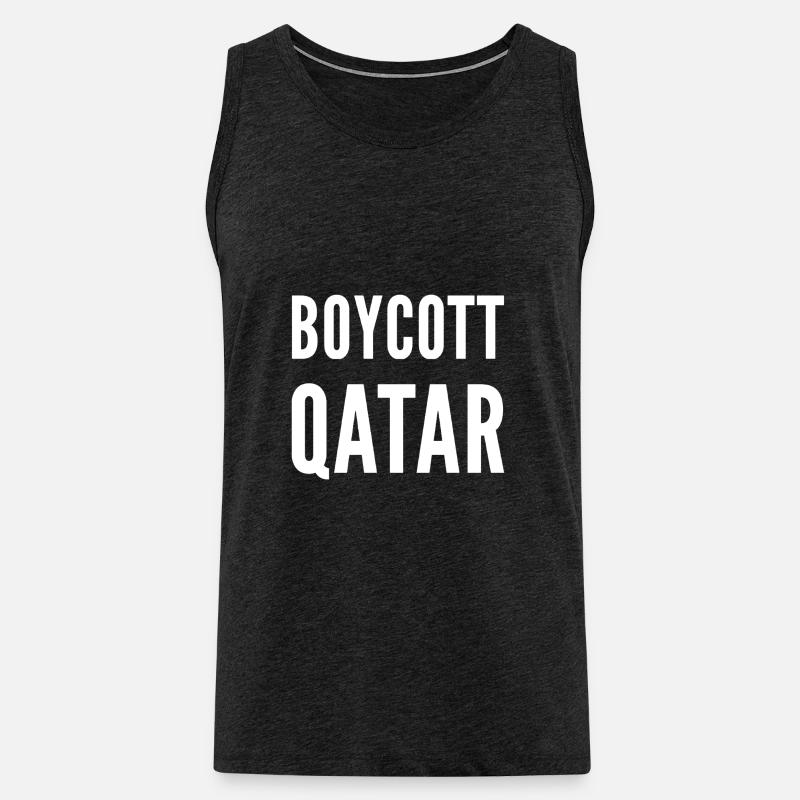WM Katar - Männer Premium Bio Tank Top - Anthrazit