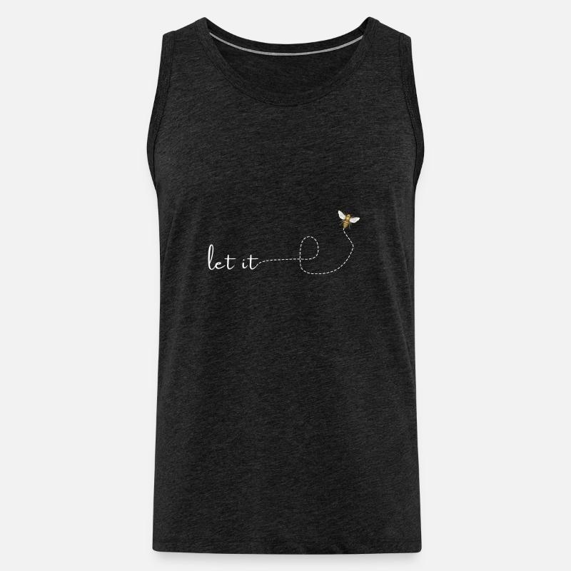 let it bee - Männer Premium Bio Tank Top - Anthrazit