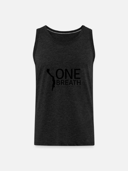One Breath (custom color) - Männer Premium Bio Tank Top - Anthrazit