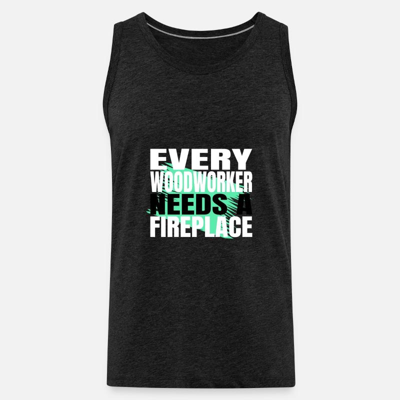 jokes badge present idea tools - Männer Premium Bio Tank Top - Anthrazit