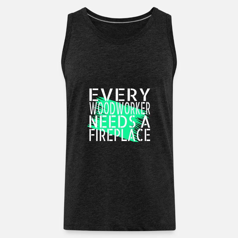 carpenter jokes tshirts present idea - Männer Premium Bio Tank Top - Anthrazit