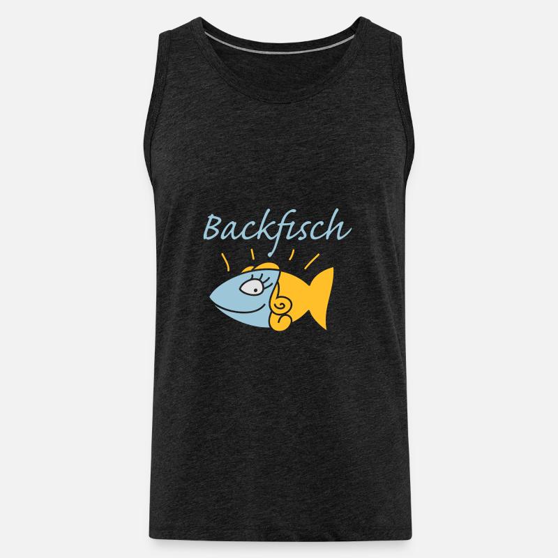 Backfisch - Männer Premium Bio Tank Top - Anthrazit