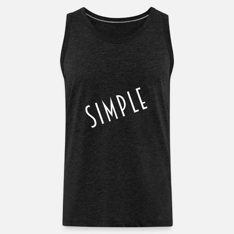 Einfach - Männer Premium Bio Tank Top - Anthrazit
