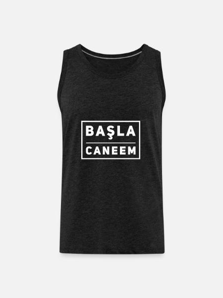 My Lion My Bear - Men's Premium Organic Tank Top - charcoal grey