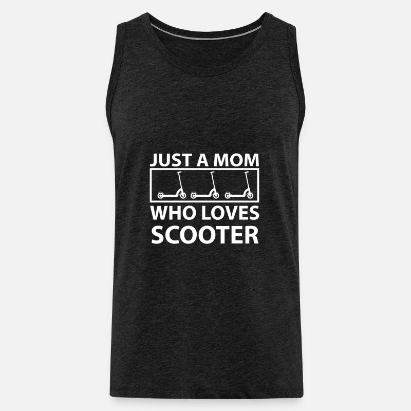 E-Scooter Roller - Männer Premium Bio Tank Top - Anthrazit