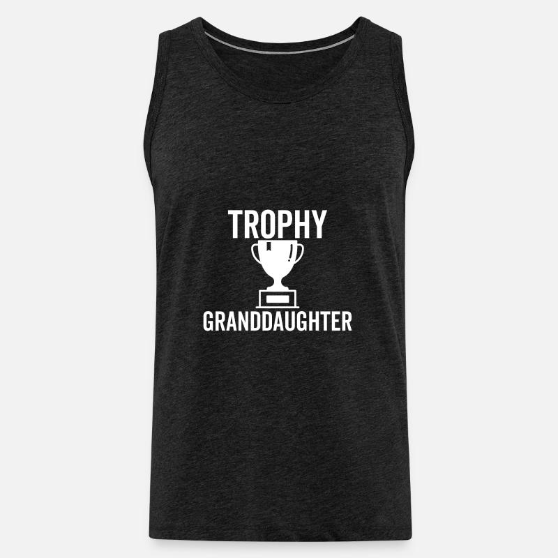 Trophäe Enkelin - Männer Premium Bio Tank Top - Anthrazit