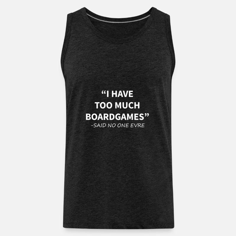 boardgame chess backgammon game night - Männer Premium Bio Tank Top - Anthrazit