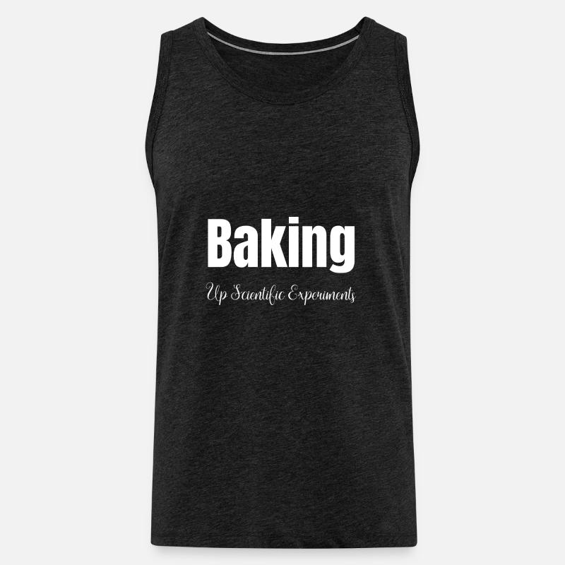 astronomy science baking techniques - Men's Premium Organic Tank Top - charcoal grey