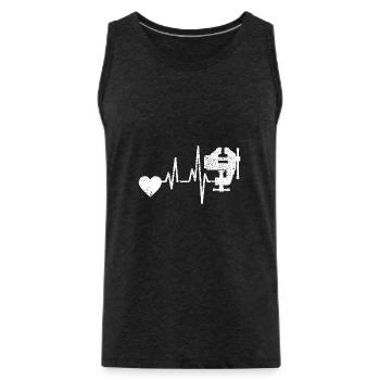 Schreiner Tischler Hobel Handwerker Schreinerei - Männer Premium Bio Tank Top - Anthrazit - Vorne - AI Model Male 185 dark (185cm)