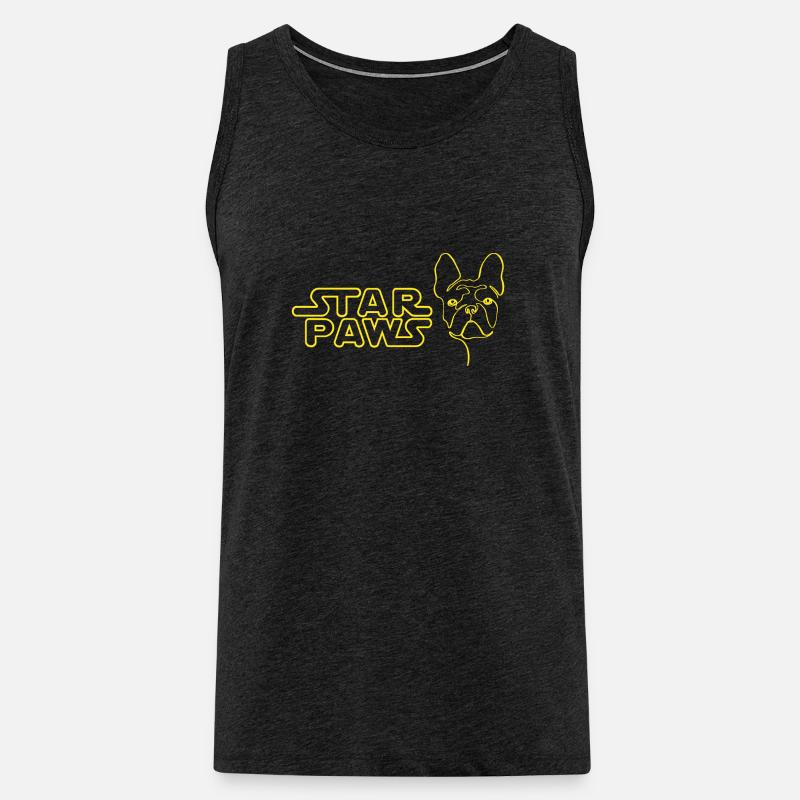 Star Paws - Männer Premium Bio Tank Top - Anthrazit