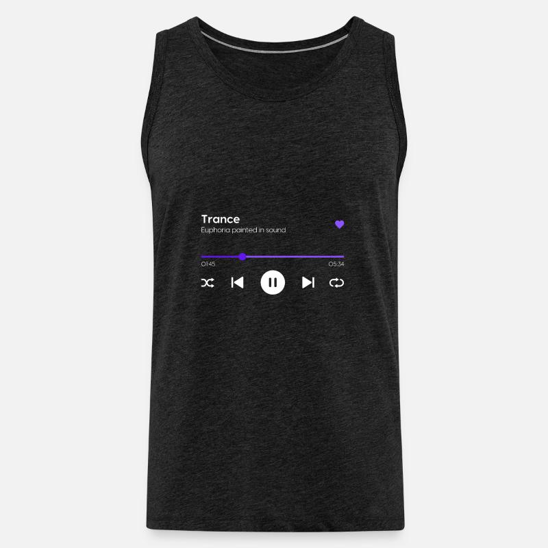 Trance - Männer Premium Bio Tank Top - Anthrazit