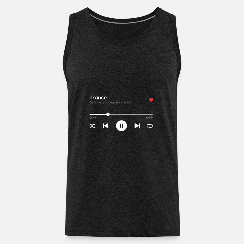 Trance - Männer Premium Bio Tank Top - Anthrazit