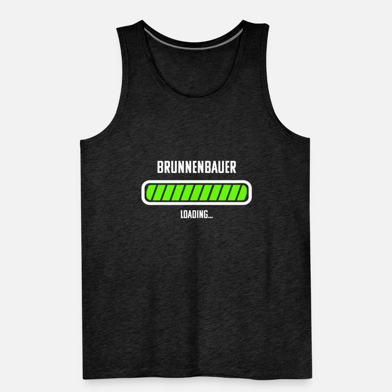 Brunnenbauer Beruf Loading Ladebalken Männer Premium Bio Tank Top