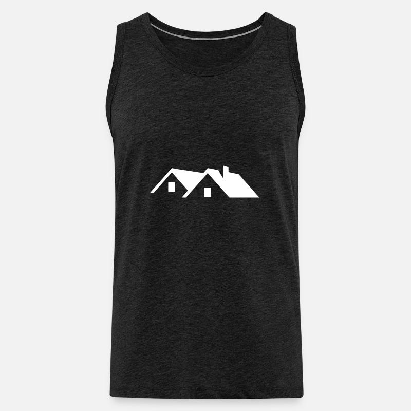 Dach - Männer Premium Bio Tank Top - Anthrazit