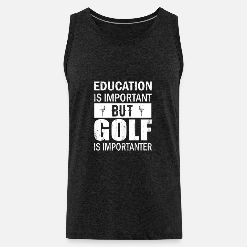 Important - Männer Premium Bio Tank Top - Anthrazit