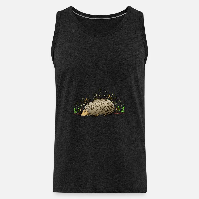 Igel - Männer Premium Bio Tank Top - Anthrazit