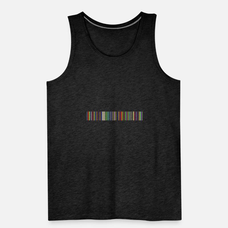 Barcode bar code strip codes Men's Premium Organic Tank Top