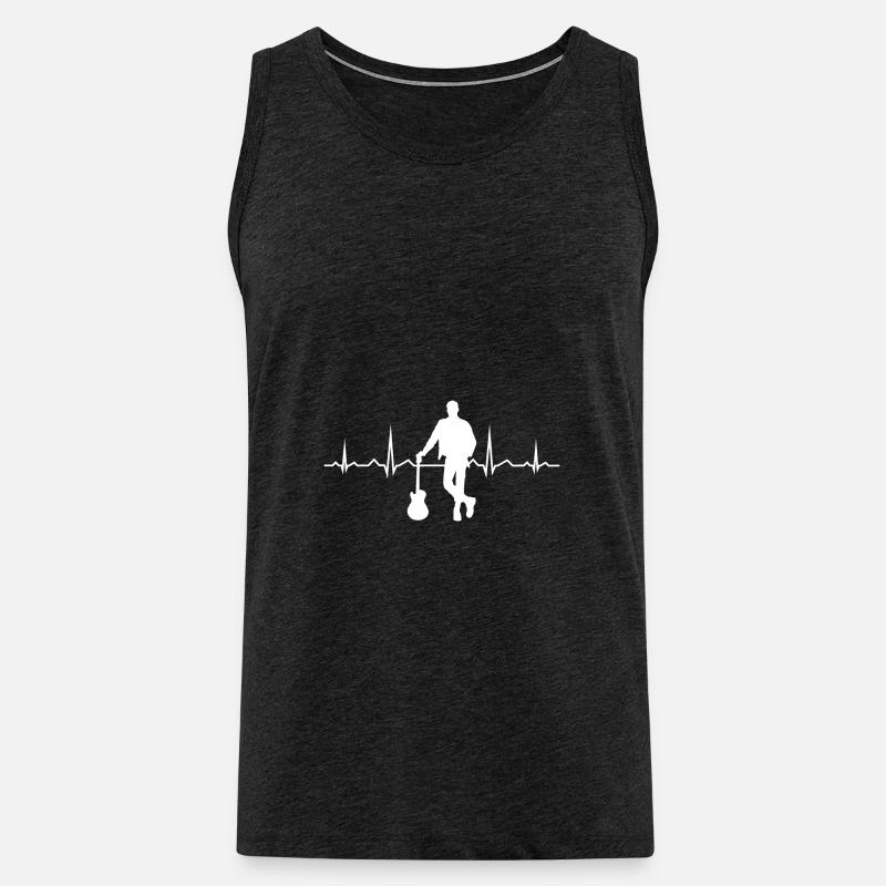 Gitarre electronic guitar classical guitar - Männer Premium Bio Tank Top - Anthrazit