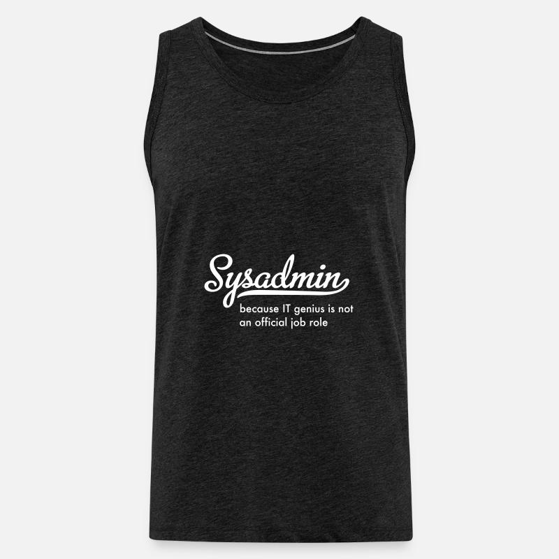 Systemadministrator - Männer Premium Bio Tank Top - Anthrazit