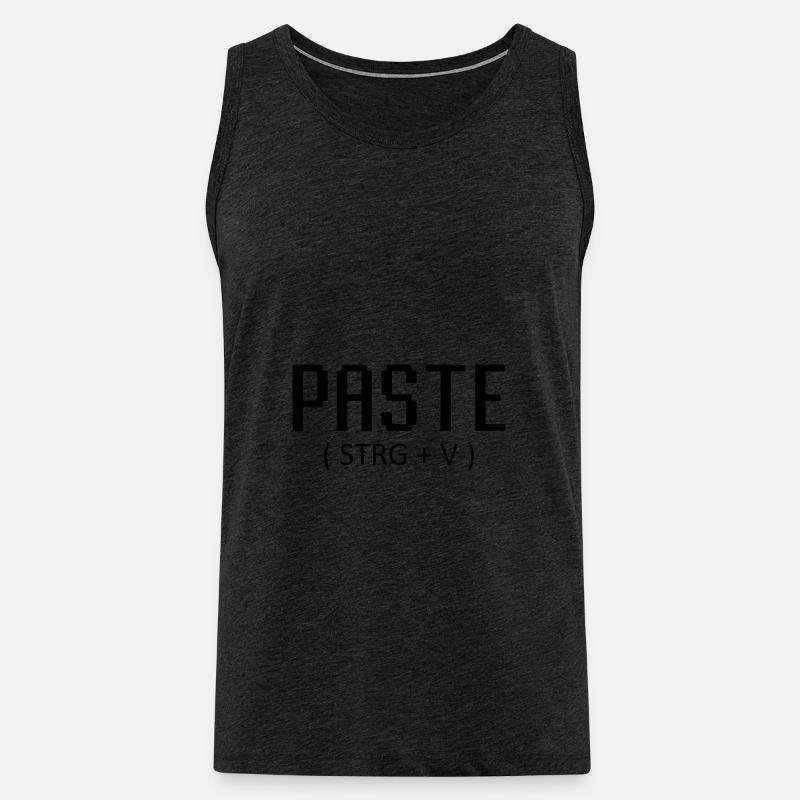 Paste - Männer Premium Bio Tank Top - Anthrazit