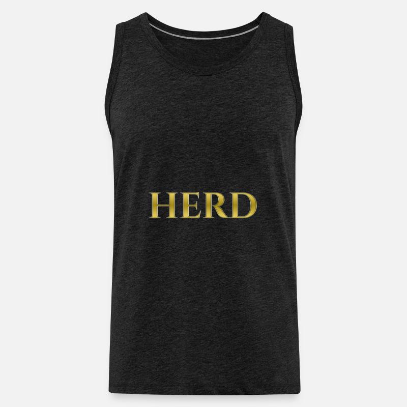 Herd - Männer Premium Bio Tank Top - Anthrazit