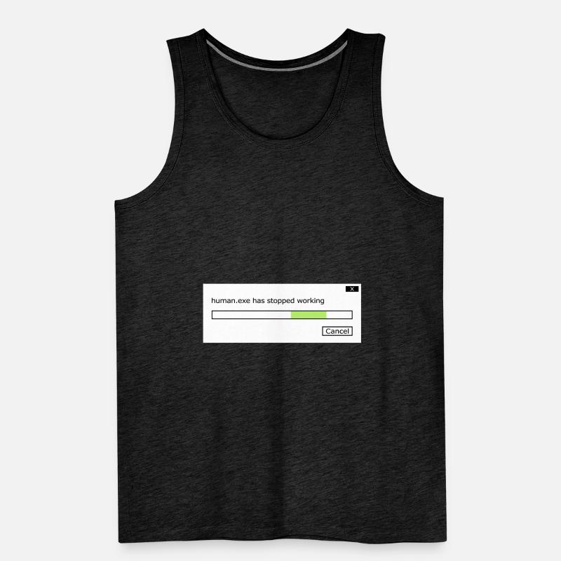 human.exe has stopped working Spruch human .exe Männer Premium Bio Tank Top