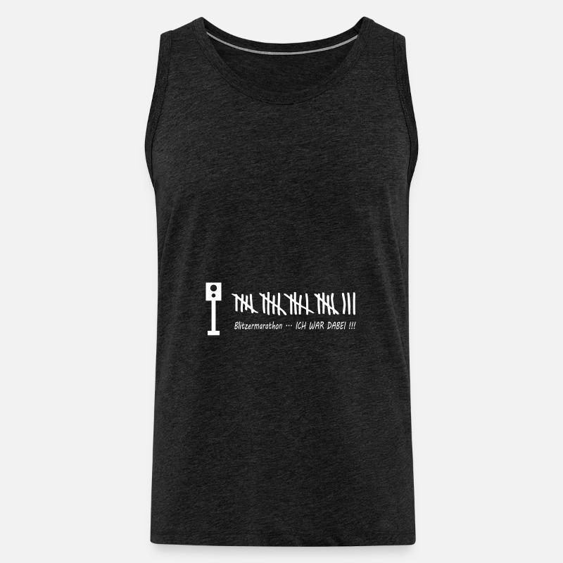 Blitzermarathon - Männer Premium Bio Tank Top - Anthrazit