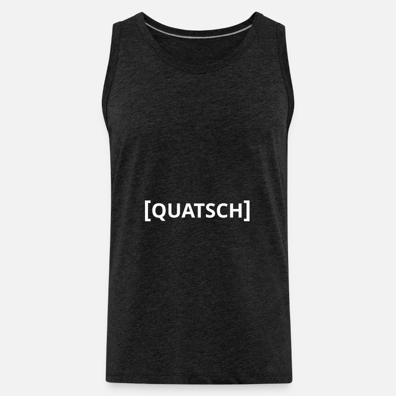 Quatsch - Männer Premium Bio Tank Top - Anthrazit