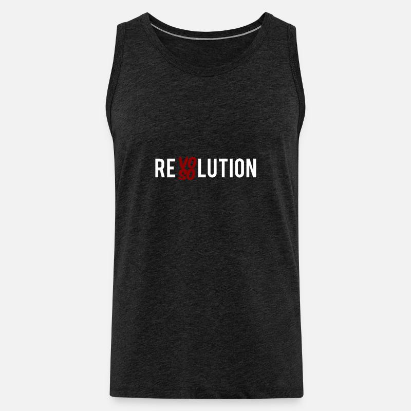 REVOSOLUTION - Männer Premium Bio Tank Top - Anthrazit