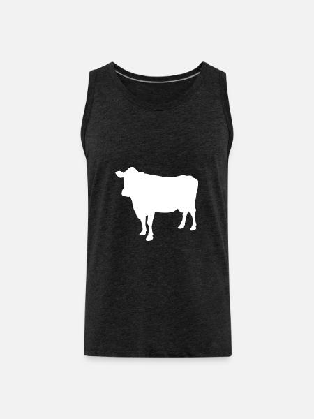 vache - Débardeur bio Premium Homme - charbon