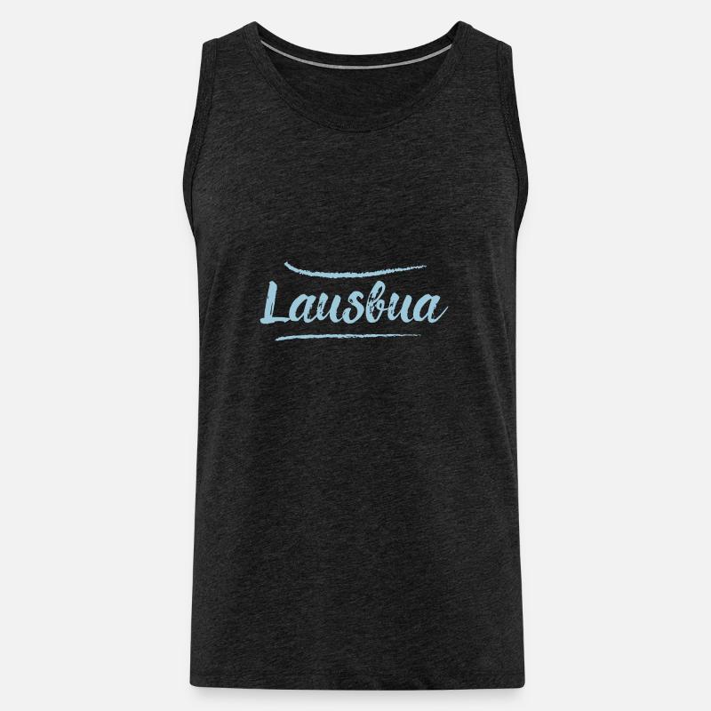 Lausbua - Männer Premium Bio Tank Top - Anthrazit