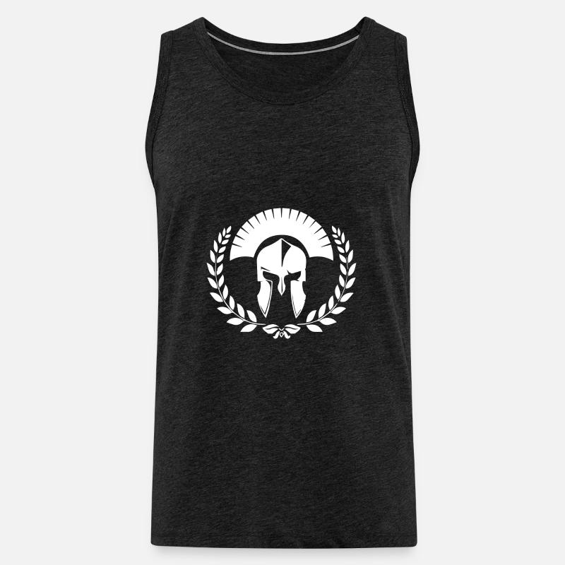 Gladiator - Männer Premium Bio Tank Top - Anthrazit