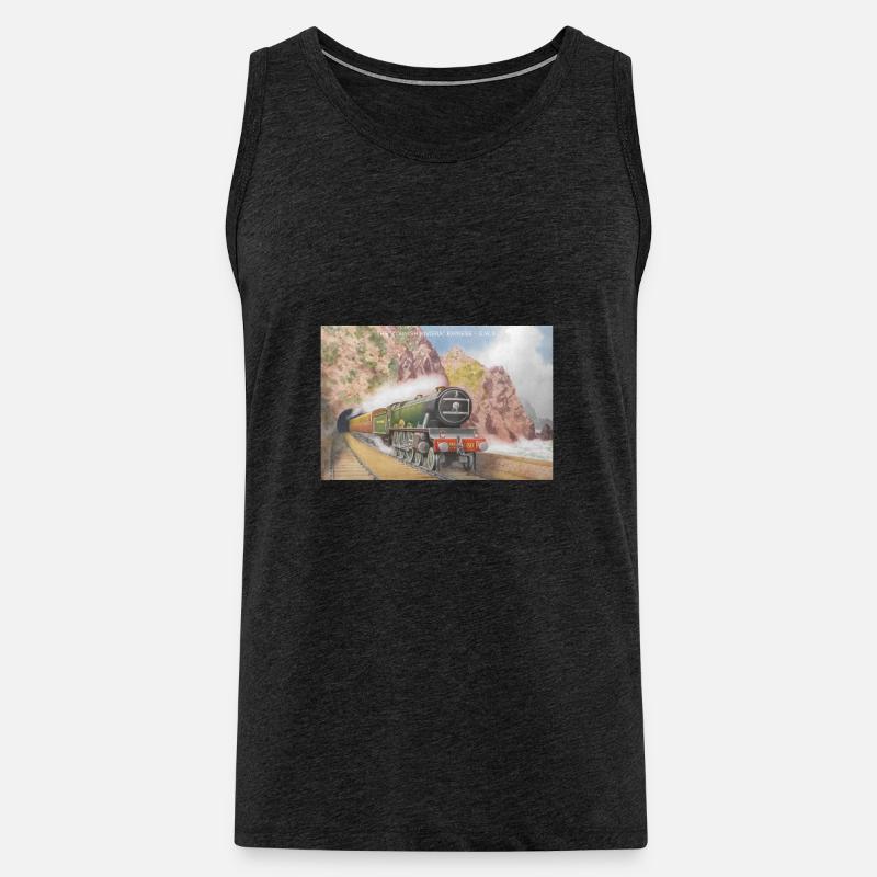 Cornish Riviera - Männer Premium Bio Tank Top - Anthrazit